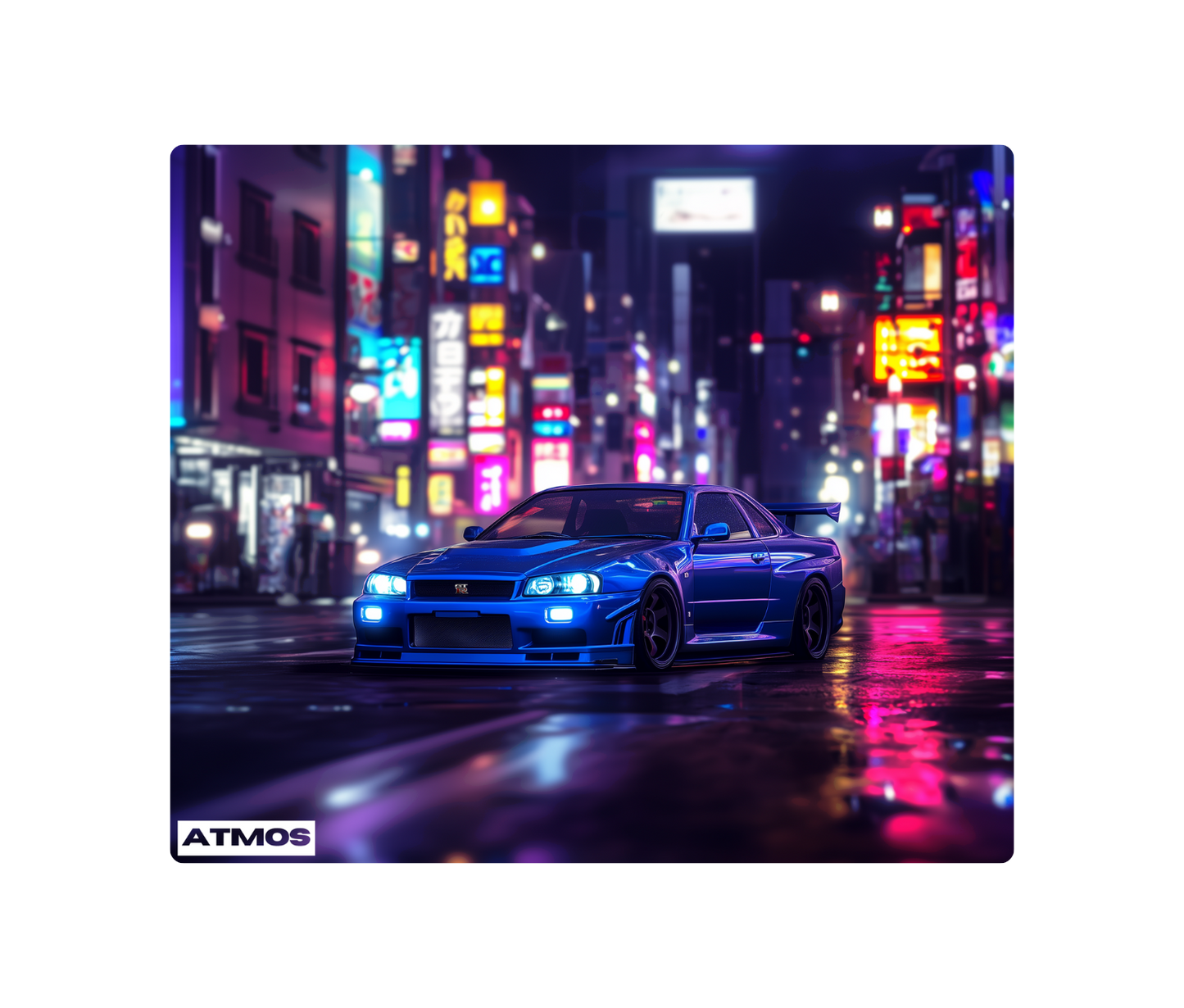 R34 Glass Mousepad